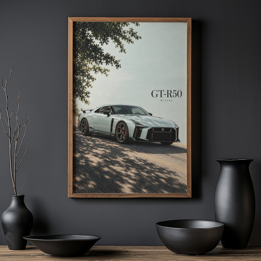 Vintage Nissan GT-R50 Car Print, Wall Art