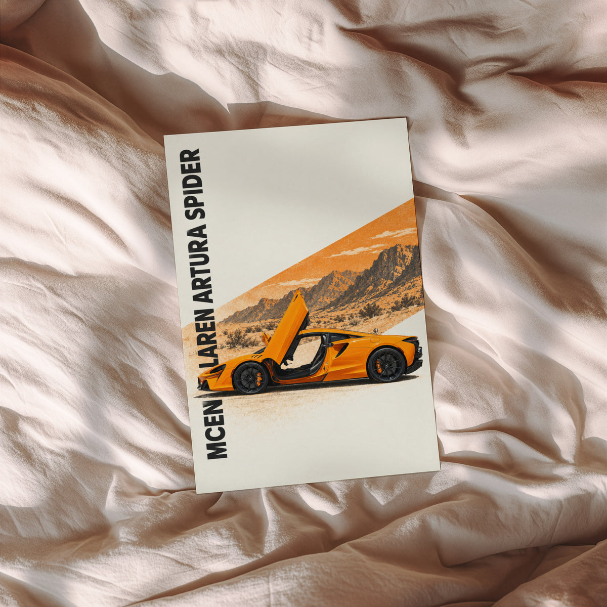 Vintage McLaren Artura Spider Print, Car Wall Art
