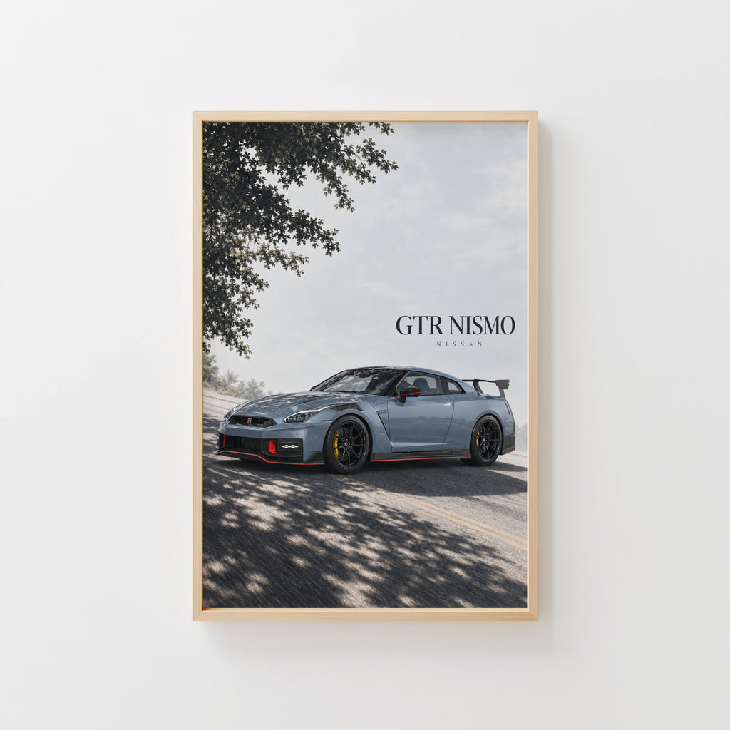 Vintage Nissan GTR NISMO Print, Car Wall Art