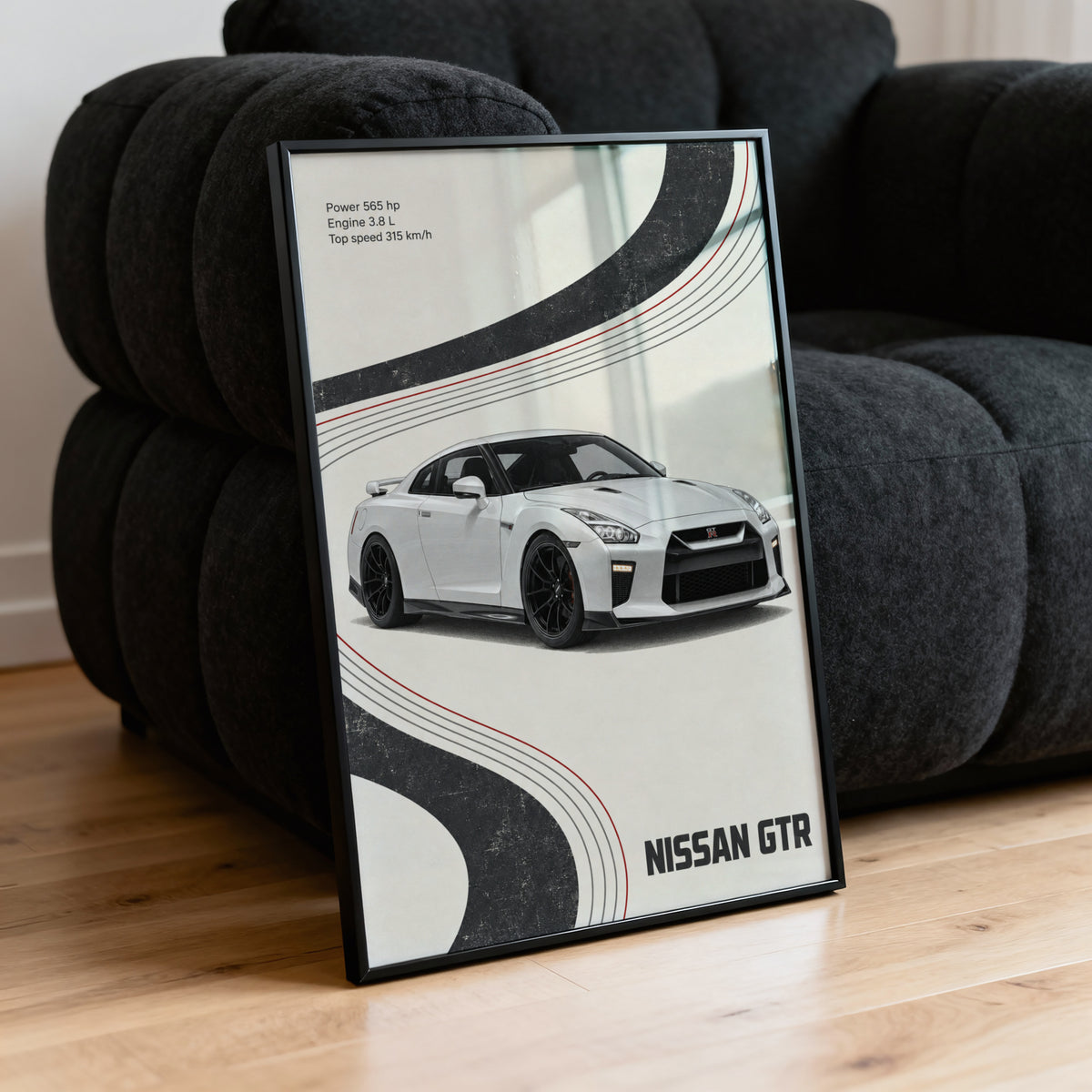 Vintage Nissan GTR Print, Car Wall Art