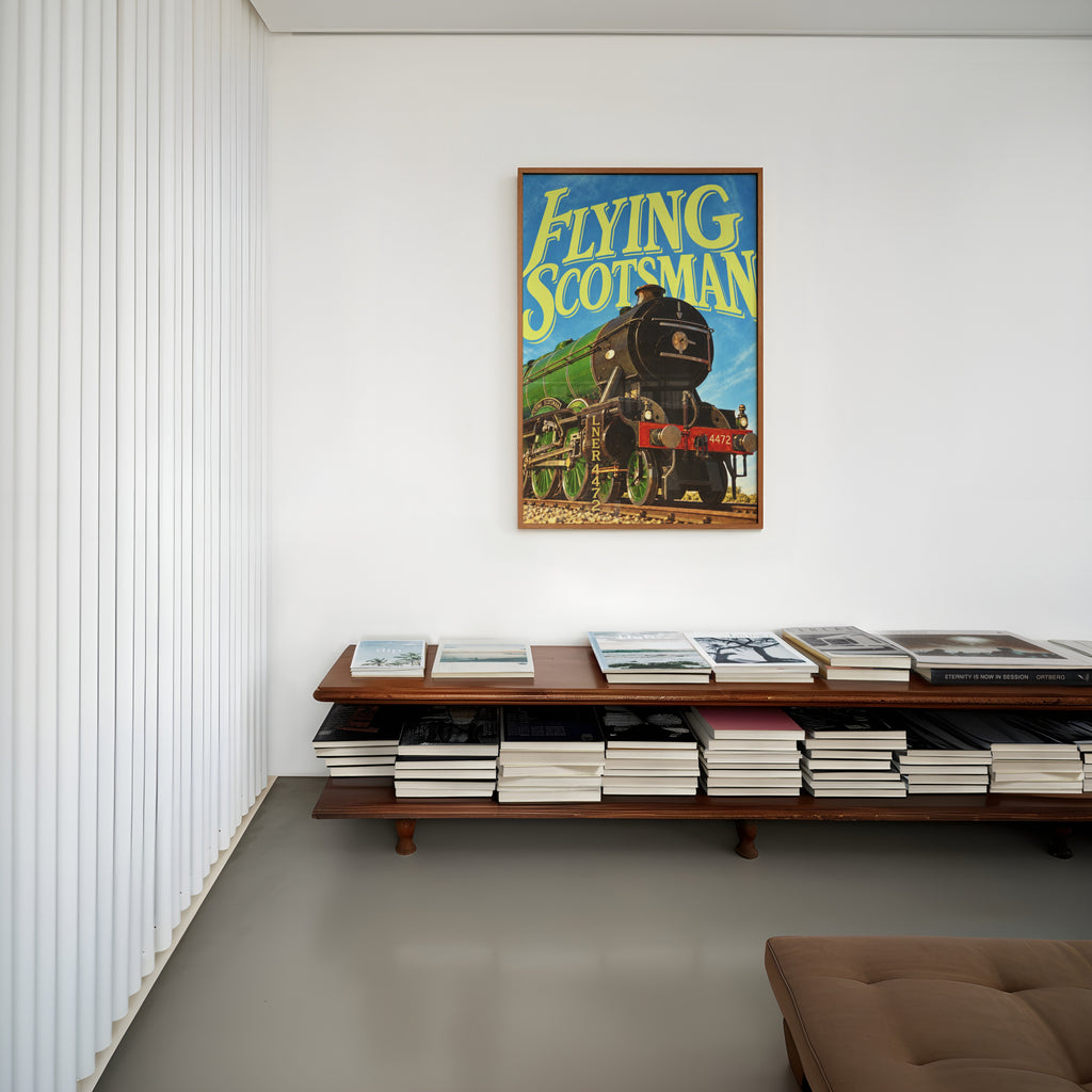 Vintage Flying Scotsman Poster, LNER 4472 Steam Train Print