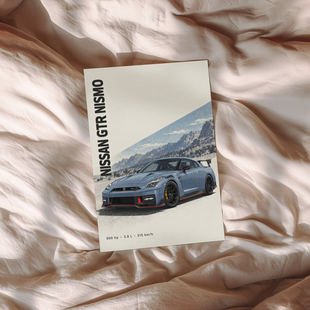 Vintage Nissan GTR Nismo Print, Car Wall Art