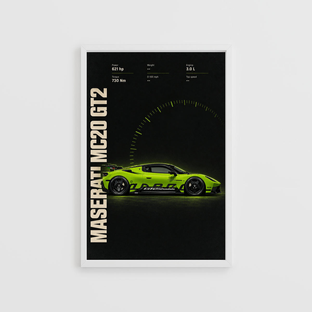 Vintage Maserati MC20 GT2 Print, Car Wall Art
