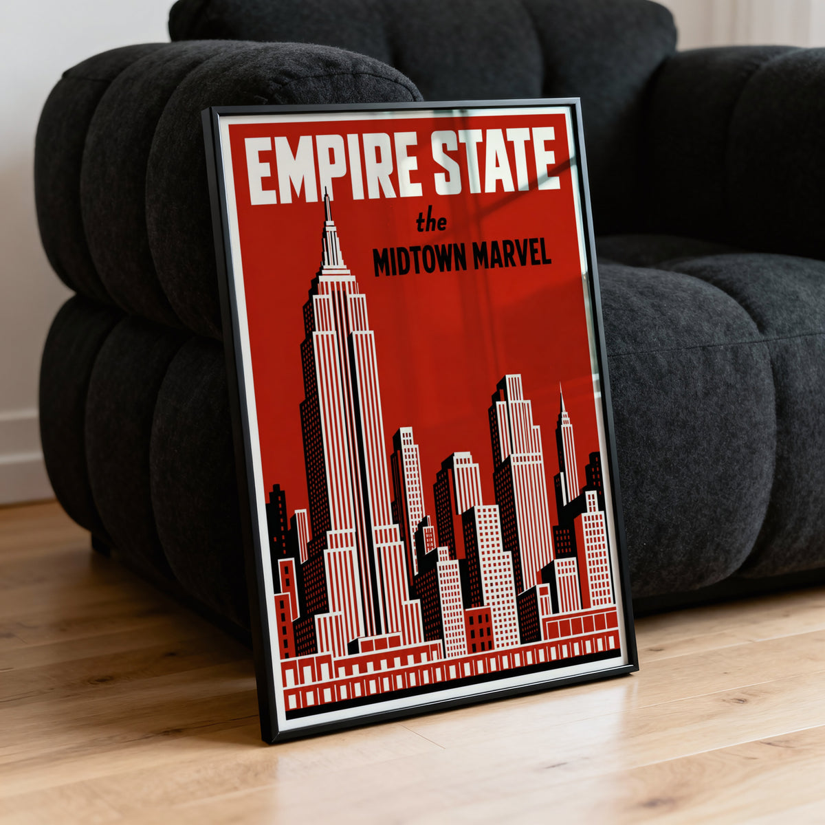 Vintage New York Poster, Empire State Wall Art