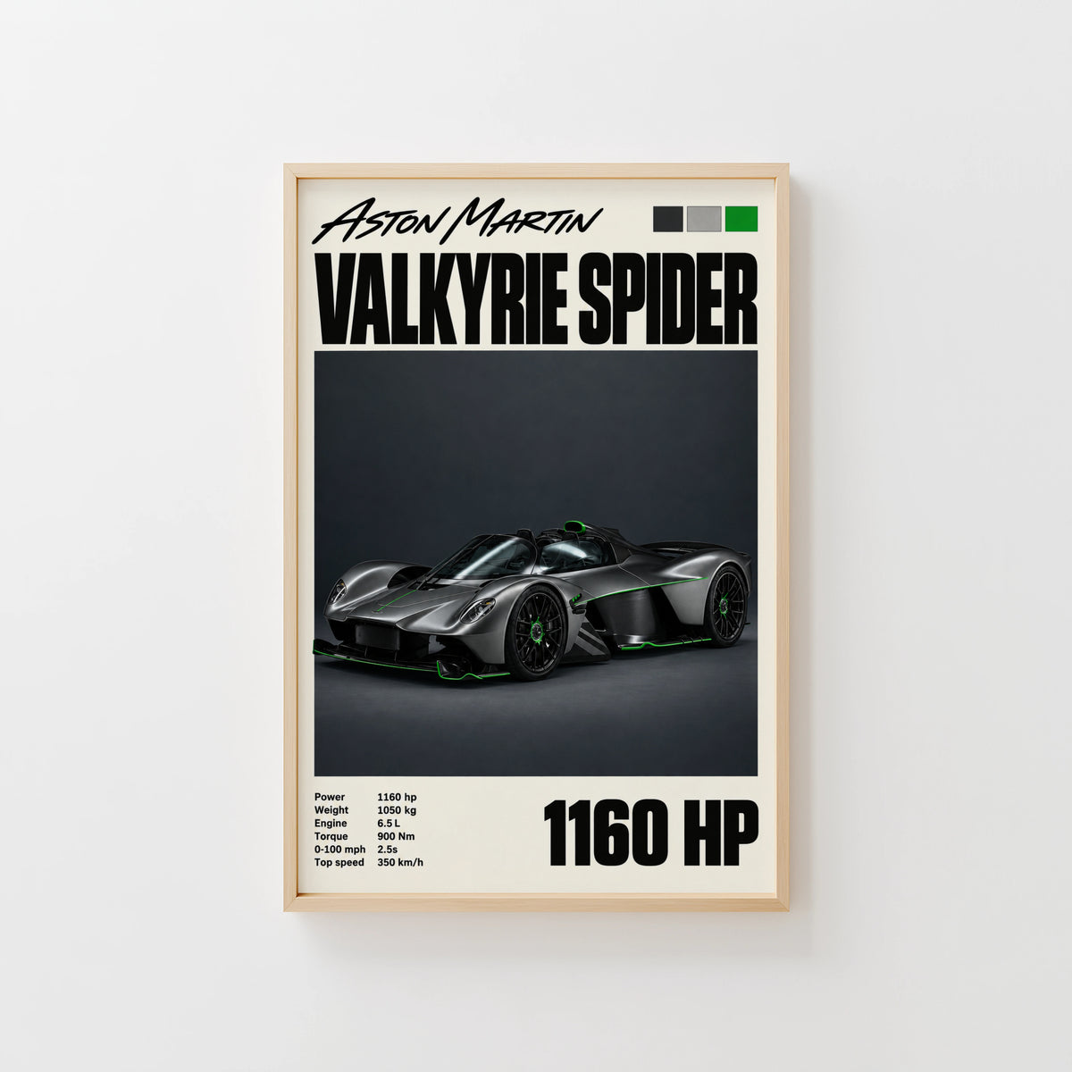 Vintage Aston Martin Valkyrie Spider Print