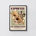 Vintage Espresso Print, Coffee Poster, Kitchen Wall Art