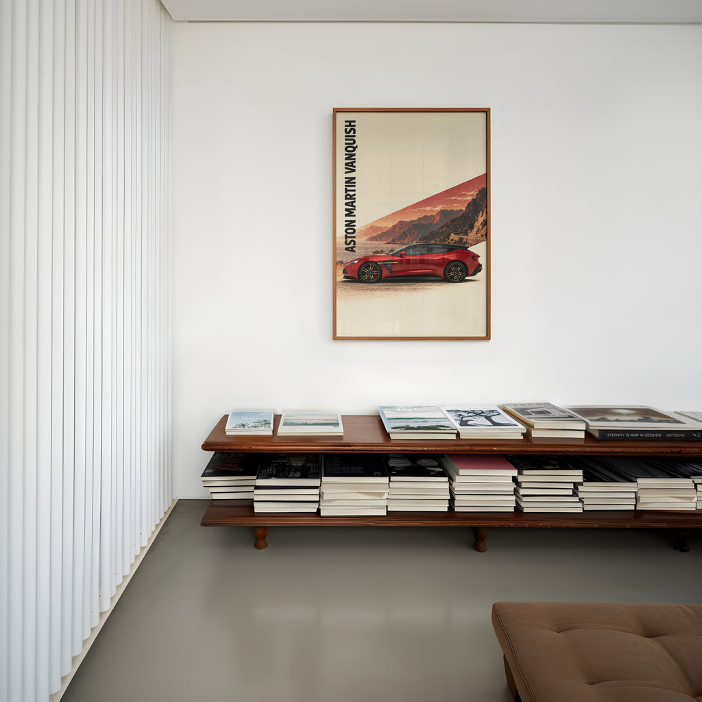 Vintage Aston Martin Vanquish Print, Car Wall Art