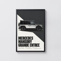 Vintage Mercedes Mansory G Wagon Print, Car Art