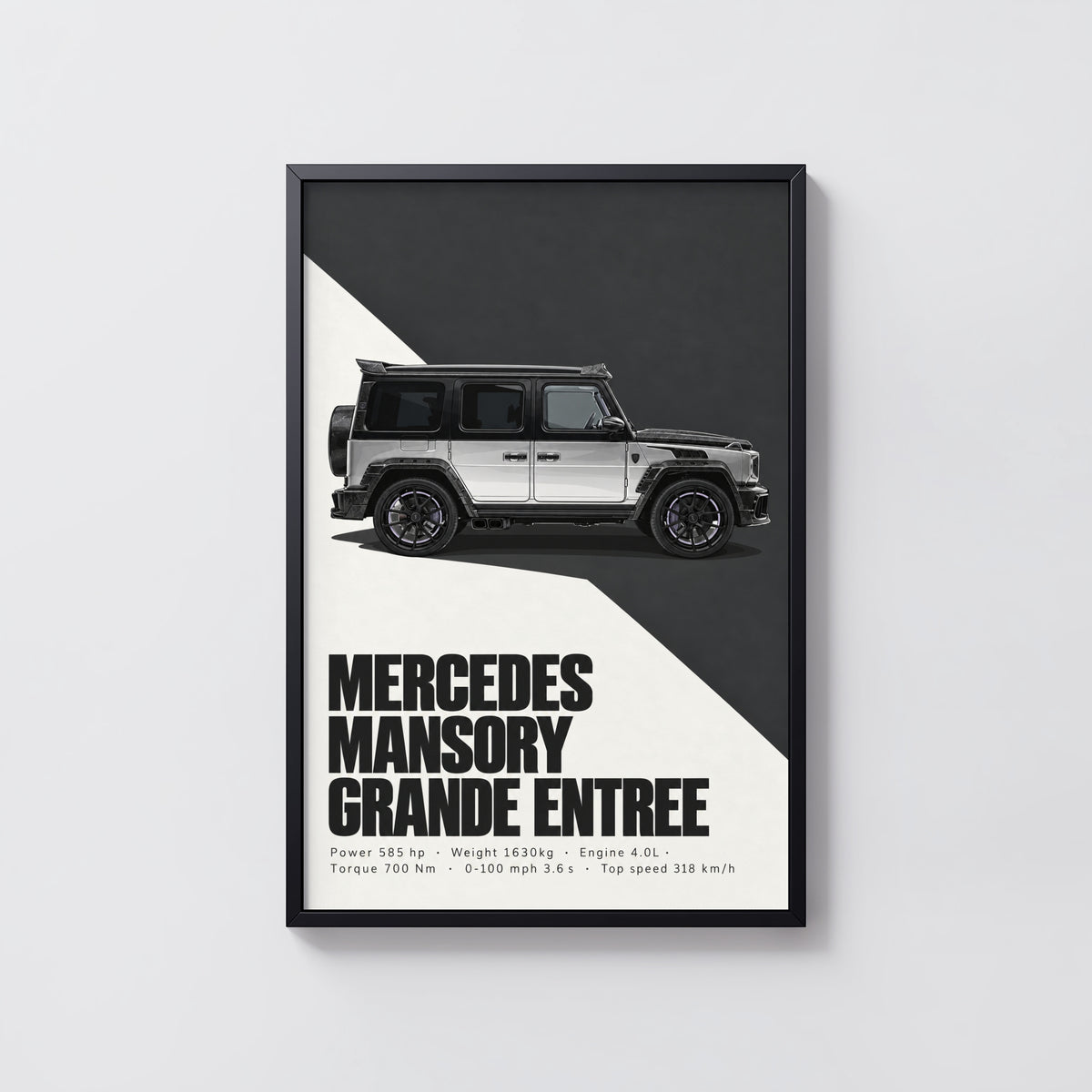 Vintage Mercedes Mansory G Wagon Print, Car Art
