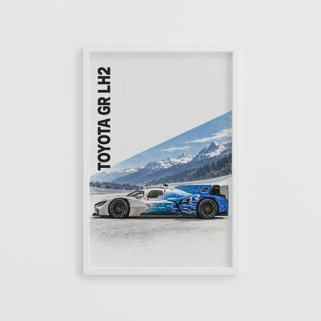 Vintage Toyota GR LH2 Print, Race Car Wall Art