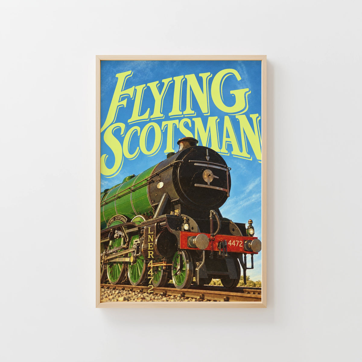 Vintage Flying Scotsman Poster, LNER 4472 Steam Train Print