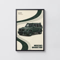 Vintage Mercedes Brabus G Wagon Print, Car Wall Art