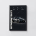 Vintage Mustang Hennessey H850 Print, Car Poster