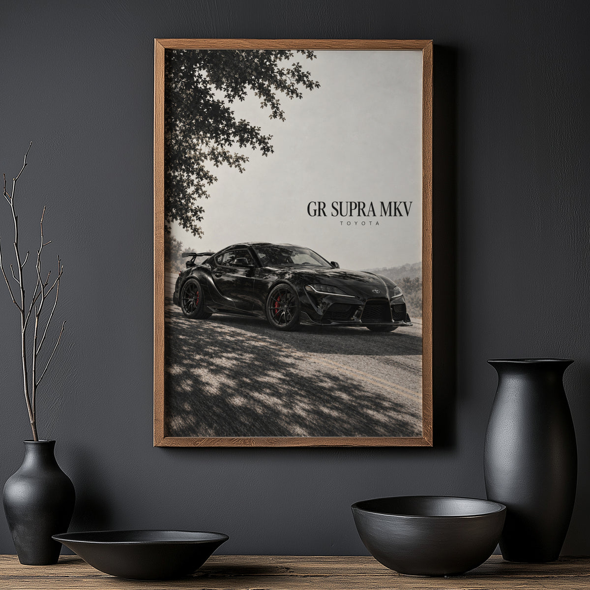 Vintage Toyota Supra Print, Car Wall Art