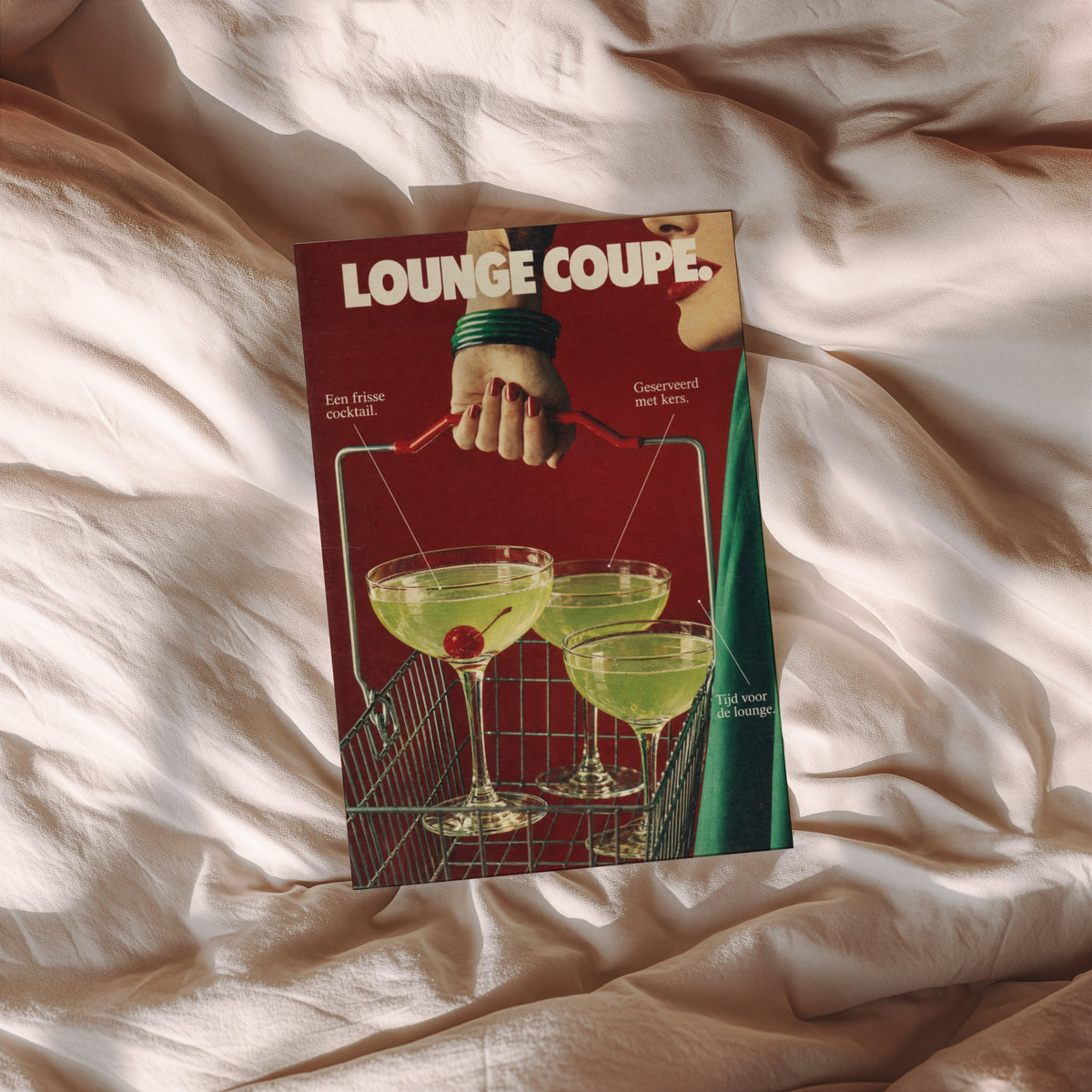 Vintage Cocktail Poster, Retro Bar Wall Art, Print