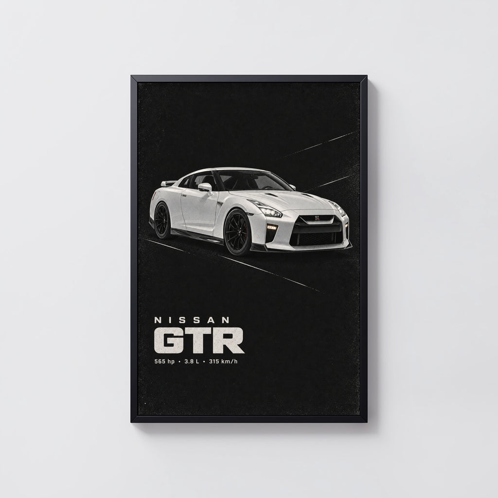 Vintage Nissan GTR Print, Car Wall Art