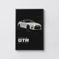 Vintage Nissan GTR Print, Car Wall Art