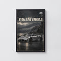 Vintage Pagani Imola Print, Hypercar Wall Art