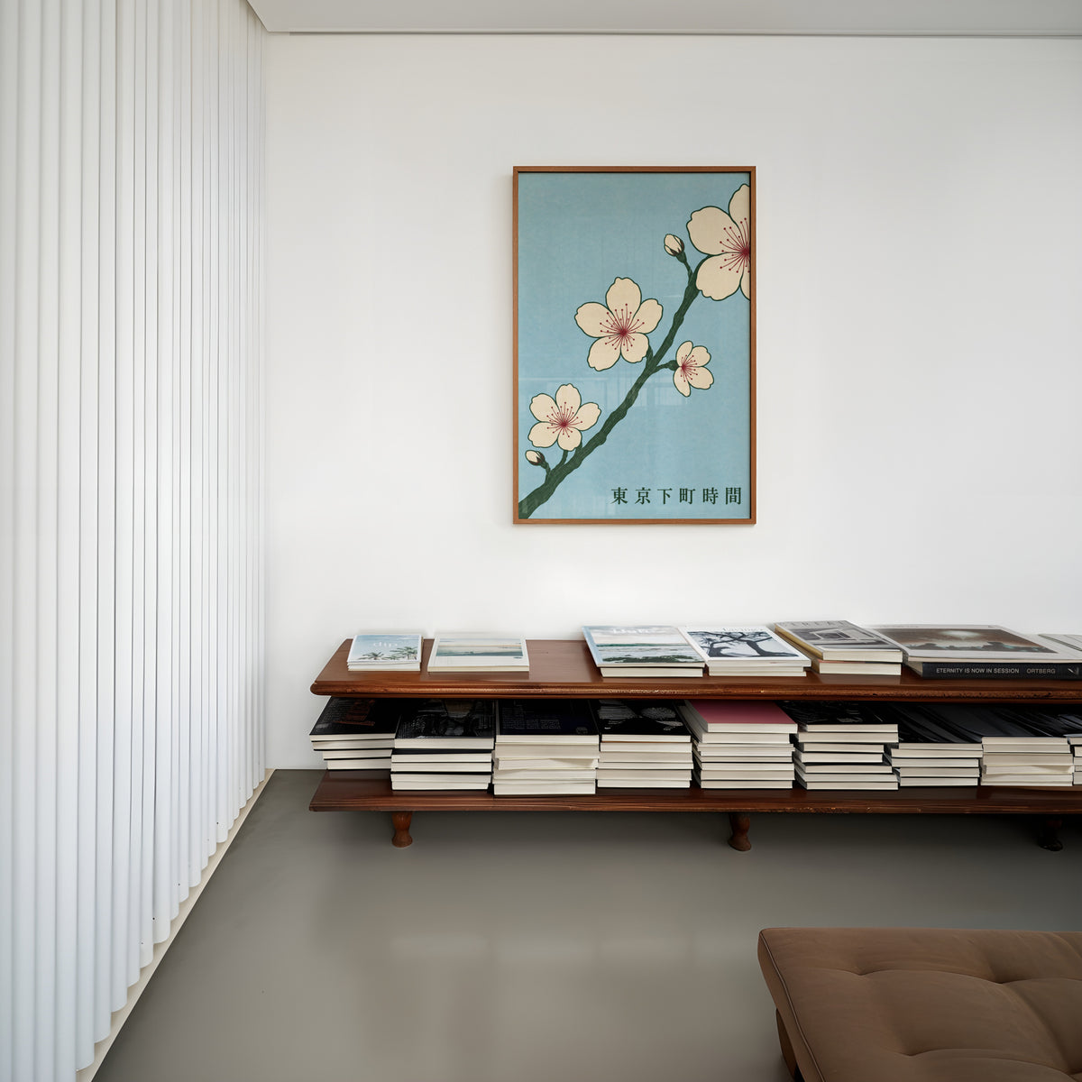 Vintage Cherry Blossom Print, Japanese Sakura Poster