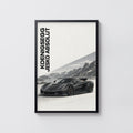 Vintage Koenigsegg Jesko Absolut Print, Car Wall Art
