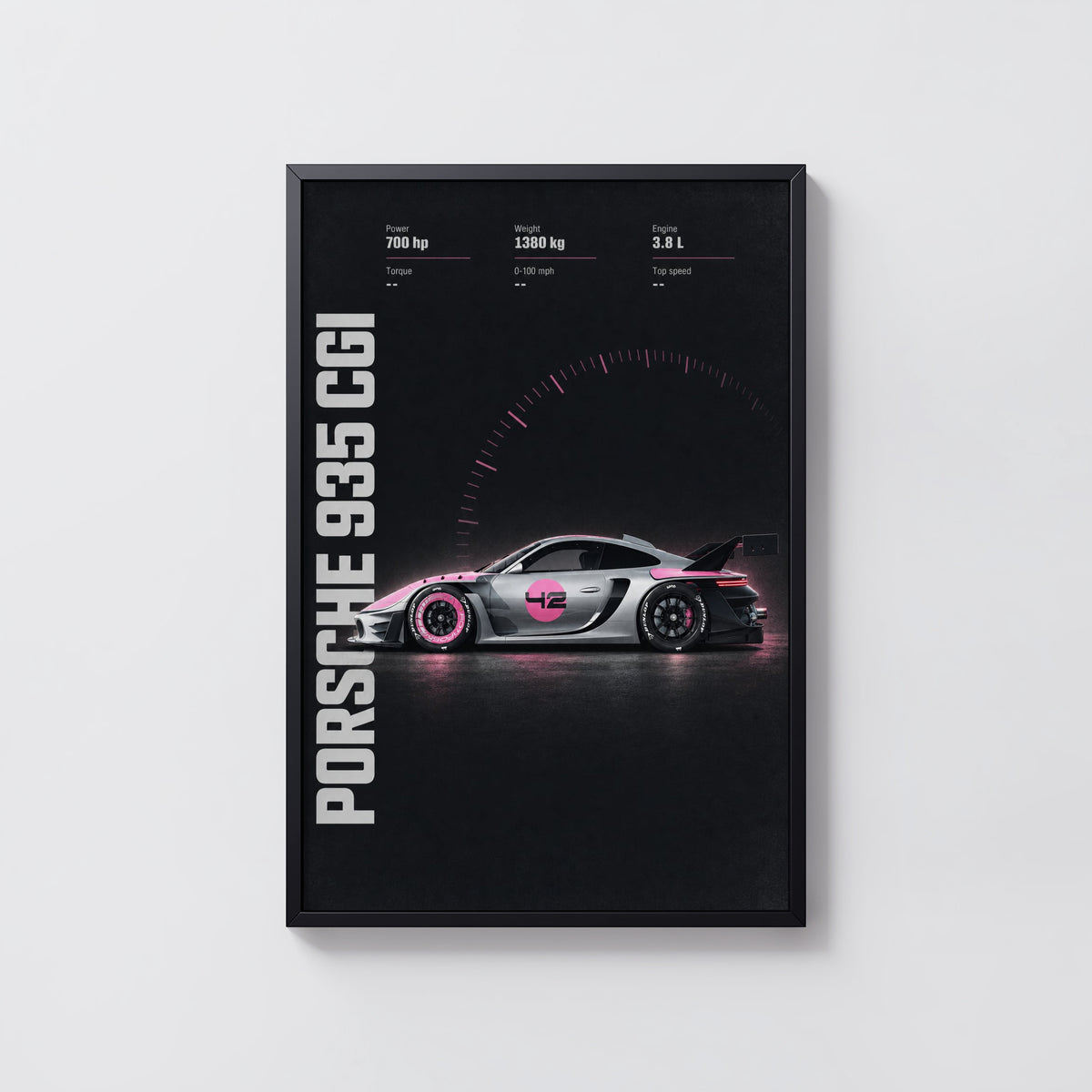 Vintage Porsche 935 Print, Car Wall Art