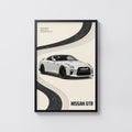 Vintage Nissan GTR Print, Car Wall Art
