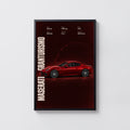 Vintage Maserati GranTurismo Print, Car Wall Art