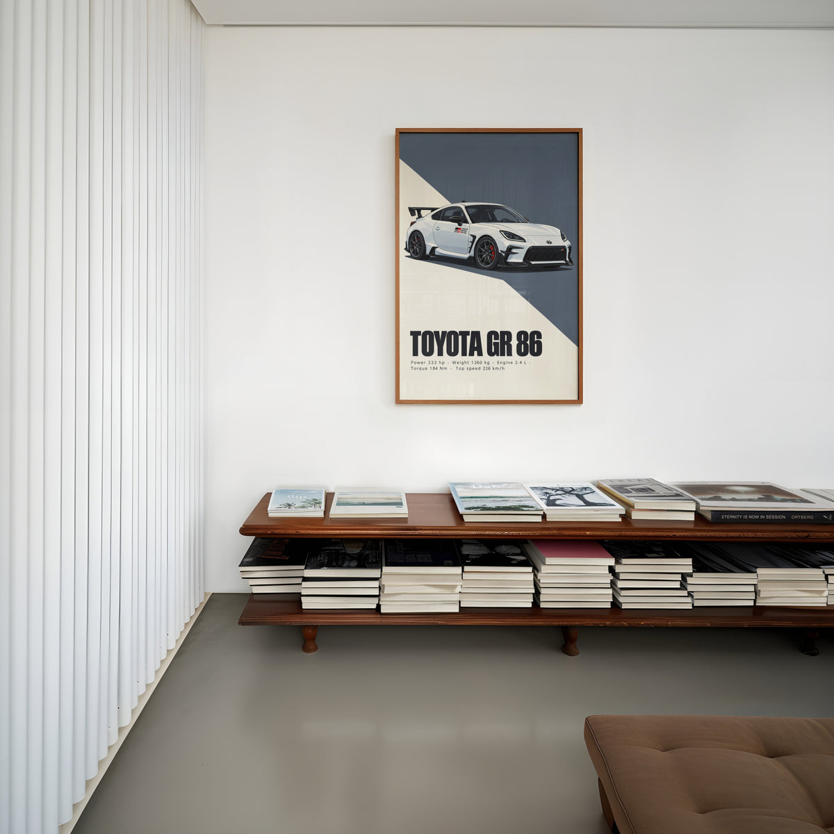 Vintage Toyota GR 86 Print, Car Wall Art
