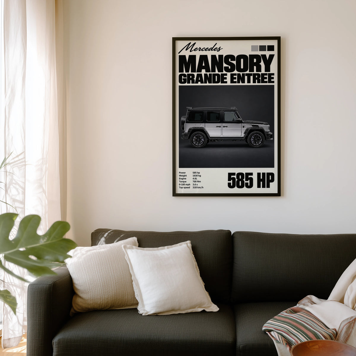 Vintage Mercedes Mansory Print, SUV Wall Art