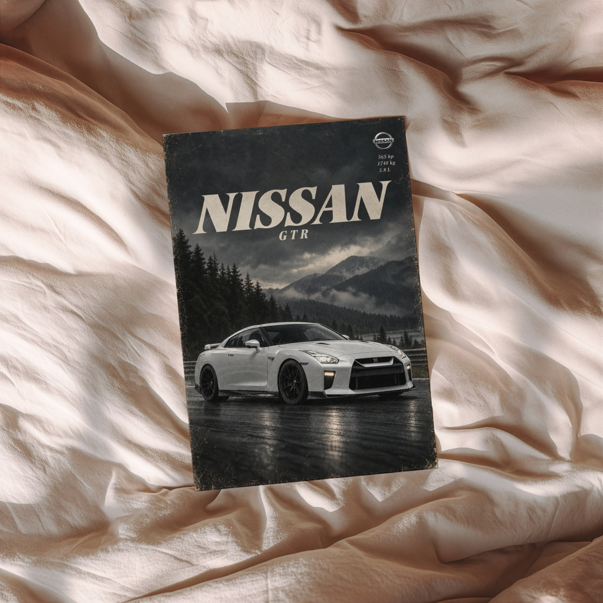 Vintage Nissan GTR Print, Car Poster, Wall Art
