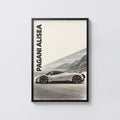 Vintage Pagani Alisea Car Print, Supercar Poster