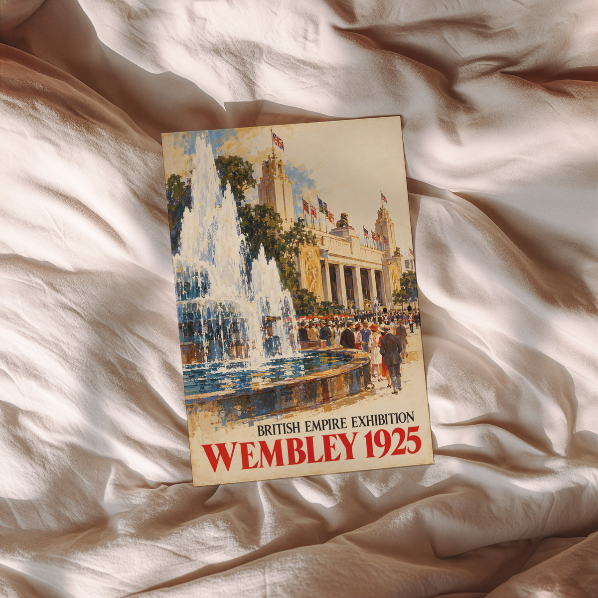 Vintage Wembley 1925 Poster, British Empire Exhibition Print