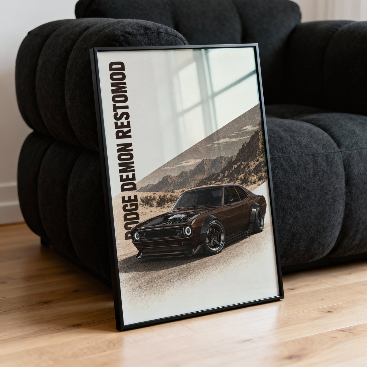 Vintage Dodge Demon Restomod Car Print