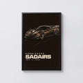 Vintage Koenigsegg Print, Hypercar Wall Art
