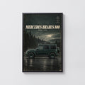 Vintage Mercedes Brabus Print, Car Wall Art