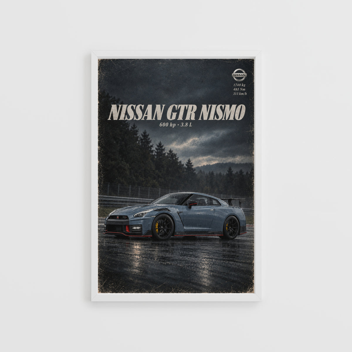 Vintage Nissan GTR Nismo Print, Car Wall Art