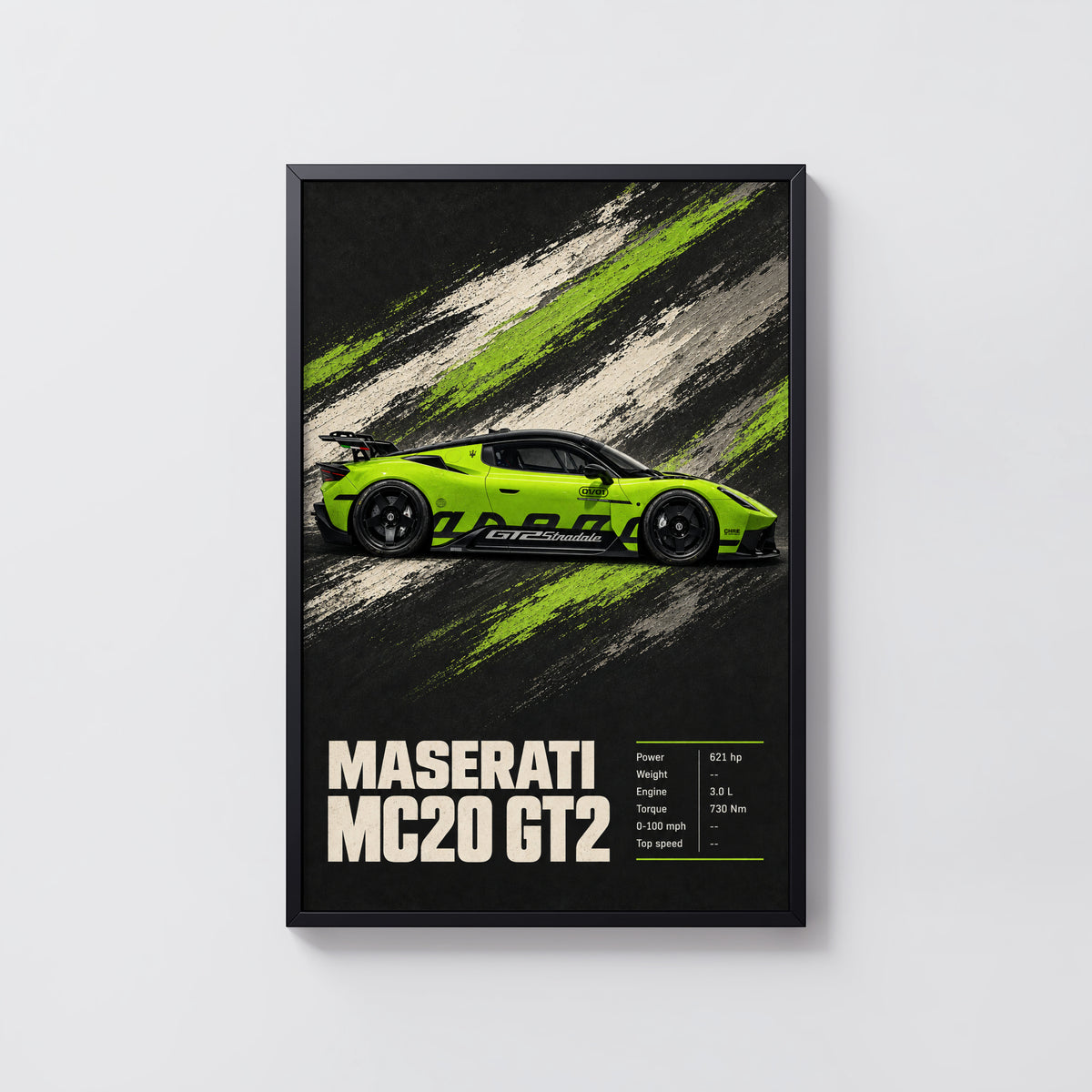 Vintage Maserati MC20 GT2 Print, Car Wall Art
