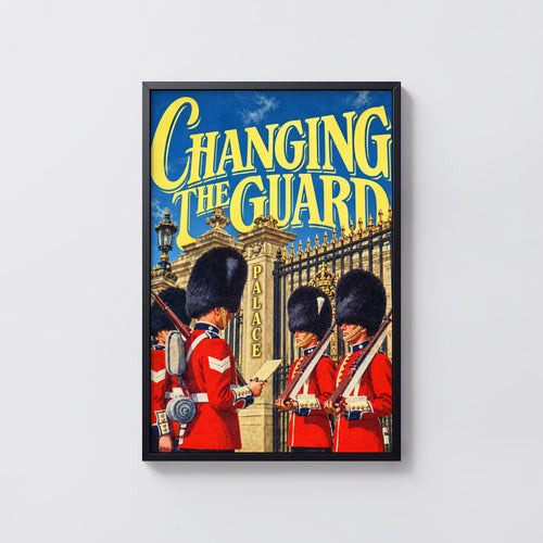 Vintage Changing the Guard Poster, London Print