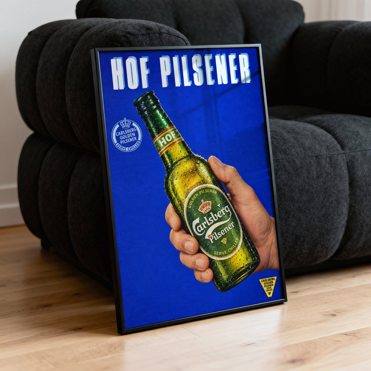 Vintage Carlsberg Hof Pilsener Beer Print and Poster