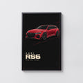 Vintage Audi RS6 Avant Print, Car Wall Art