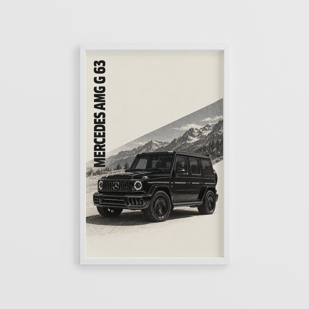 Vintage Mercedes AMG G 63 Print, Car Wall Art