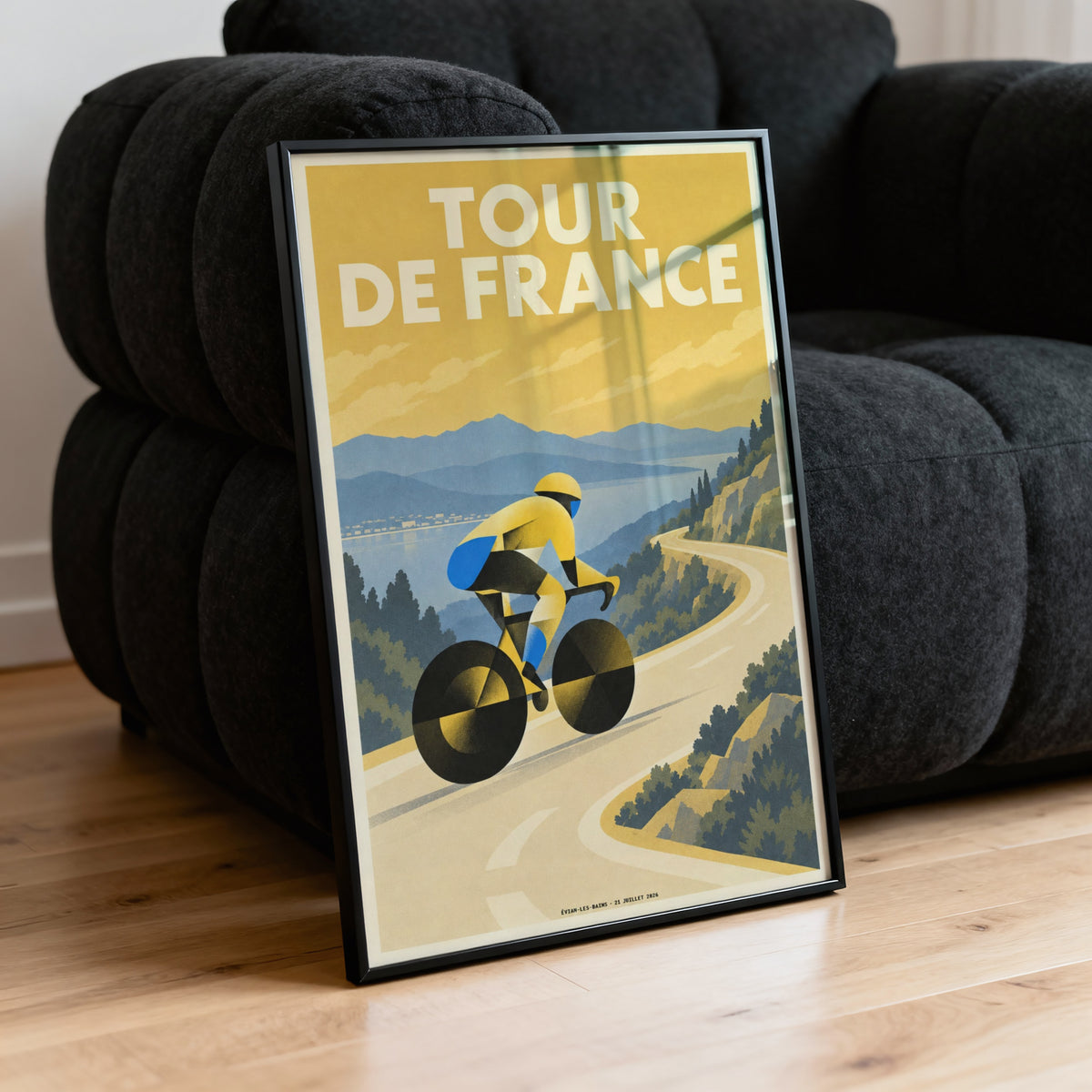 Vintage Cycling Poster, Tour de France Print, Wall Art