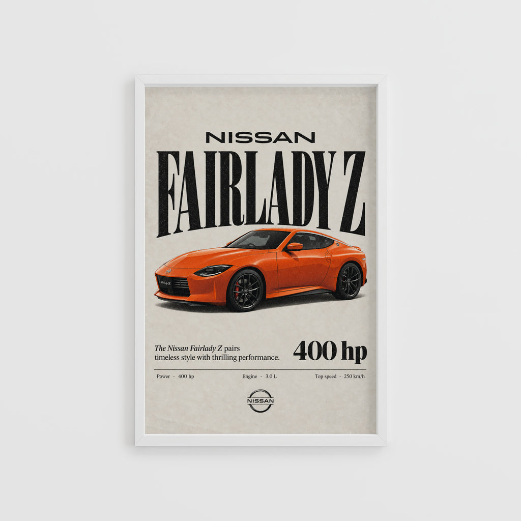 Vintage Nissan Fairlady Z Print, Car Wall Art