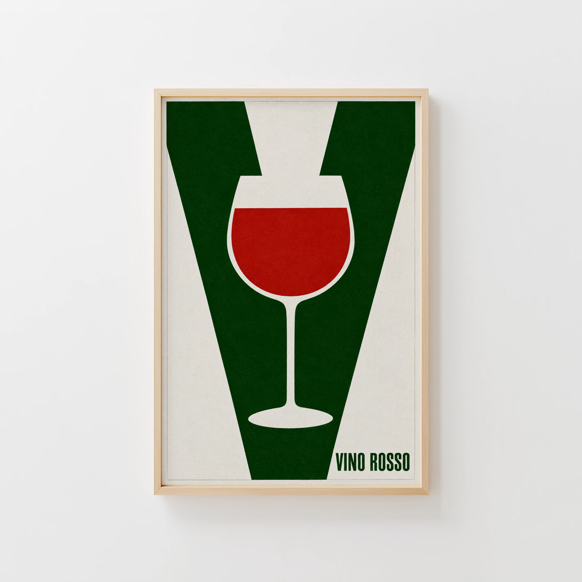 Vintage Vino Rosso Print Poster, Red Wine Kitchen Art