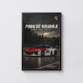 Vintage Porsche Mission R Print, Racing Car Art
