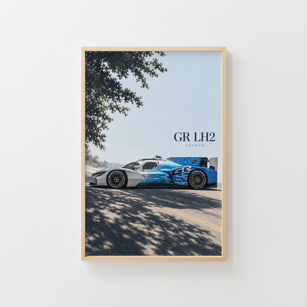 Vintage Toyota Racing Car Print, Le Mans Wall Art
