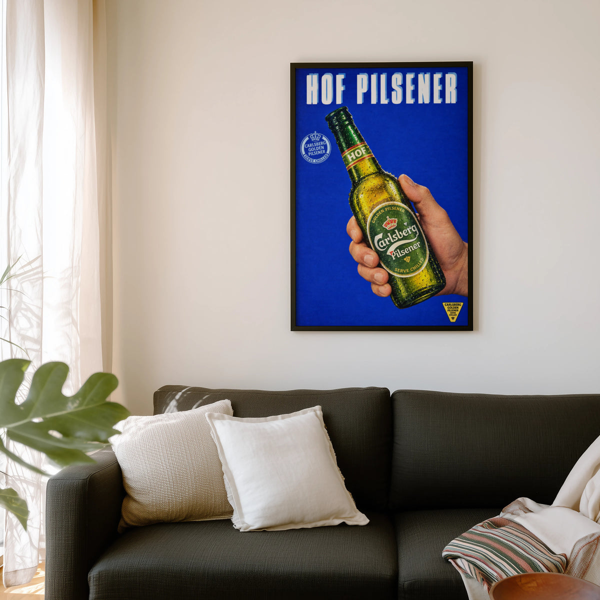 Vintage Carlsberg Hof Pilsener Beer Print and Poster