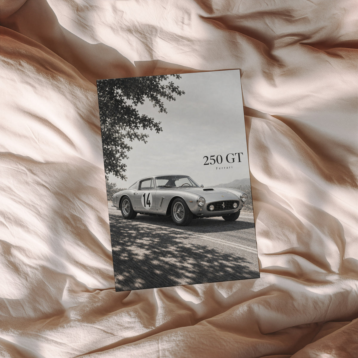 Vintage Ferrari 250 GT Print, Classic Car Poster