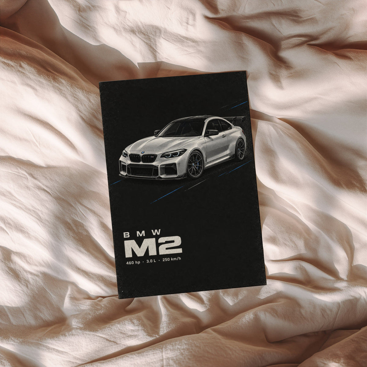 Vintage BMW M2 Print, Sports Car Wall Art
