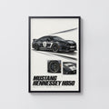 Vintage Mustang Hennessey H850 Print, Car Art
